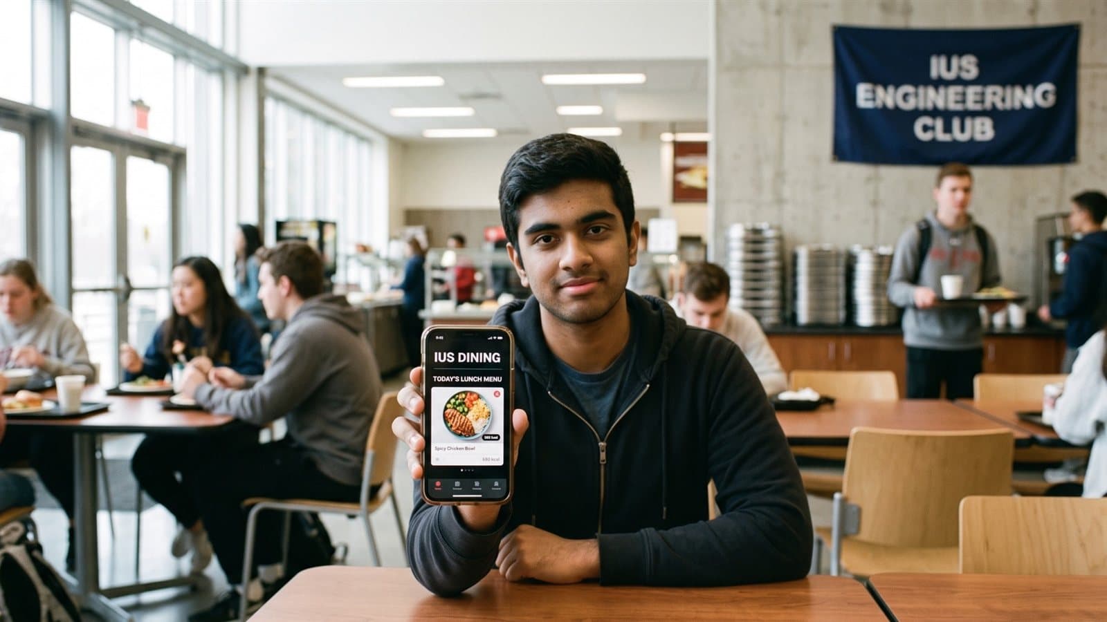 IUS Dining App (Cafeteria Menu & Feedback) (1/3)